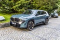 Strbske Pleso, Slovakia - July 16, 2023: BMW XM new electric SUV park on the side of the road