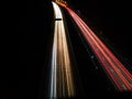 Streaking Lights from Cars on Highway at Night