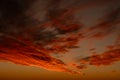 Streaks Of Clouds At Sunset Over Big Bend Royalty Free Stock Photo