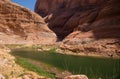 Stream in Back Canyons at Lake Powell Royalty Free Stock Photo