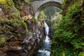 Stream beneath Pont d\'Espagne. Cauterets Valley, Pyrenees National Park, France Royalty Free Stock Photo