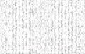 Stream of Binary code black and white background with two binary digits, 0 and 1 isolated on white background on screen Royalty Free Stock Photo