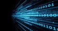 Stream of binary code Royalty Free Stock Photo