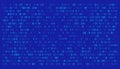 A stream of binary matrix code on the screen. numbers of the computer matrix. The concept of coding, hacker or mining of Royalty Free Stock Photo