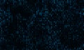 A stream of binary matrix code on the screen. Royalty Free Stock Photo