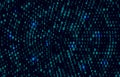 A stream of binary matrix code on the screen. numbers of the computer matrix Royalty Free Stock Photo