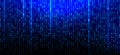 A stream of binary matrix code on the screen. numbers of the computer matrix Royalty Free Stock Photo