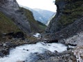 Stream and canyon Gufelbach in Weisstannen