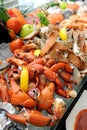 Stream crab legs fresh Seafood Royalty Free Stock Photo