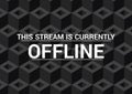 This stream is currently offline text against 3d cubes on black background