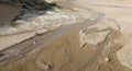 The stream in the desert of xiangsha sand bay, adobe rgb