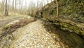 Stream flowing through Rock Formations - Janesville, WI