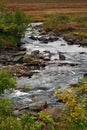 A stream flowing at Tromso Norway