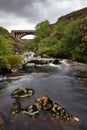 A stream flowing through a valley Royalty Free Stock Photo