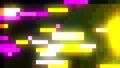 Stream of glowing colorful bloks, 3d rendering. Computer generated pixel background