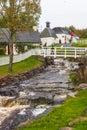 Stream at a idyllic old Whiskey distillery in Scotland Royalty Free Stock Photo