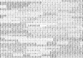 Stream line binary code black and white background with two binary digits, 0 and 1 isolated on a white background.