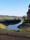 Stream located in the village, in Slovakia