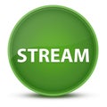 Stream luxurious glossy green round button abstract Royalty Free Stock Photo