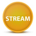 Stream luxurious glossy yellow round button abstract Royalty Free Stock Photo