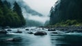 Serene And Calming River: Japanese-inspired Adventure In Nature