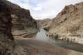 Stream beside a mining town, Atlas Mountains, Morocco