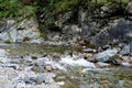 A stream in a mountain