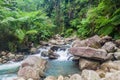 Stream near Casaroro Falls in Valencia, Negros island, Philippin