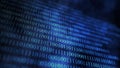 Stream of numbers, modern blue digital background. Virtual reality, abstract matrix background. Data flow. Data processing, cyber Royalty Free Stock Photo