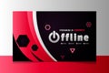 Stream is offline e-sport gaming banner template