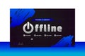 Stream offline gaming banner screen design