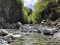 Stream Rovana or Fiume Rovana The Rovana Valley or Valle Rovana or Das Rovanatal