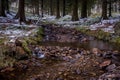 Stream running down to Howden reservoir. Royalty Free Stock Photo