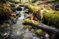 stream with smoothed stones in a temperate rainforest