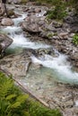 Stream Studeny potok in High Tatras, Slovakia Royalty Free Stock Photo