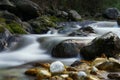 Waterfall in apuans mountains in tuscany Royalty Free Stock Photo