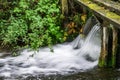 Stream in village of Lower Slaughter Royalty Free Stock Photo