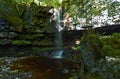 Stream of water crashing on to the rocks of startling waterfall Royalty Free Stock Photo