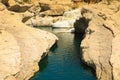Sultanate of Oman, Wadi Bani Khalid, River Royalty Free Stock Photo