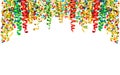 Streamer confetti Holidays carnival party serpentine decoration Royalty Free Stock Photo