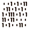 Streaming Binary Code Matrix Vector Icon