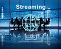 Streaming Internet Media Computer Download Concept