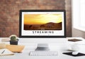 Streaming Multimedia Audio Entertainment Internet Concept