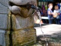 Streaming Urban Fountain Royalty Free Stock Photo