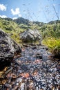 Streamlet in idyllic mountain landscape Royalty Free Stock Photo