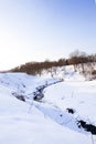 Streamlet in the winter Royalty Free Stock Photo