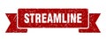 streamline ribbon. streamline grunge band sign.