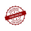 Streamline stamp illustration