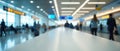 Streamlined Check-In Counter in Modern Airport Hall Royalty Free Stock Photo