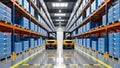 Streamlined Logistics Hub: Precision Storage and Automated Operations Royalty Free Stock Photo